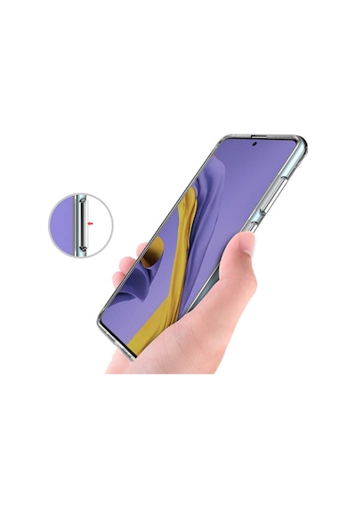 Galaxy A71 Kenarlari Silikon Yüzeyi Sert Seffaf Gard Kilif 566410455