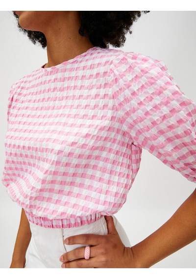 Koton Crop Bluz Balon Kollu Bisiklet Yaka Beli Lastikli Pembe Ekose 3sal60056ıw Pembe Ekoseli Pembe Koton Crop Bluz Balon Kollu Bisiklet Yaka Beli Lastikli Pembe Ekose 3sal60056ıw Pembe Ekoseli Pembe