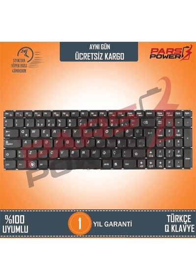 Lenovo Uyumlu 25204916, 25213231, 25-213231 Notebook Klavye (Siyah TR) (Pars Power) Siyah - Çerçevesiz 748125