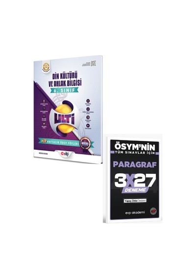 Ulti 2027 6. Sınıf Din Kültürü Ve Ahlak Bilgisi Haftalık Ödev Föyleri+ Evp Akademi Paragraf