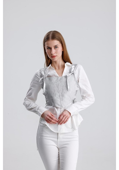 L'aura Corset Ophelia Bayan Korse Büstiyer Gri