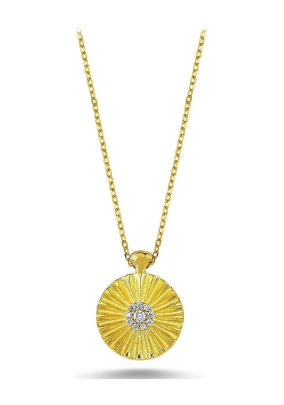 Çiçek Model Zirkon Taşlı Hayalet Kolye (498564550)