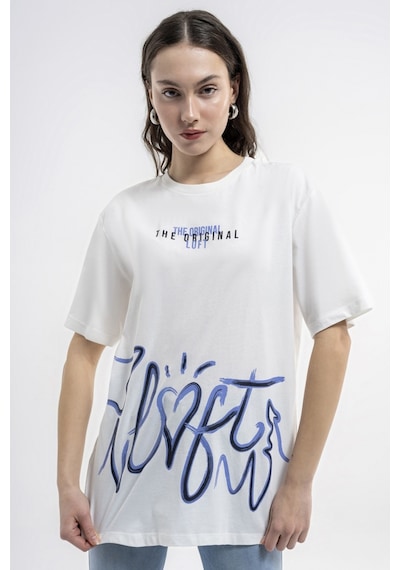 Loft Oversize Fit Kadın Tişört Lf2035322 Beyaz
