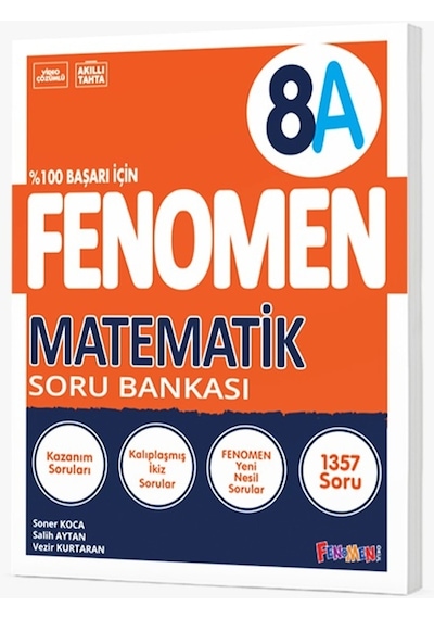 LGS 8. Sınıf A Serisi Soru Bankası Matematik - Fenomen Yayıncılık