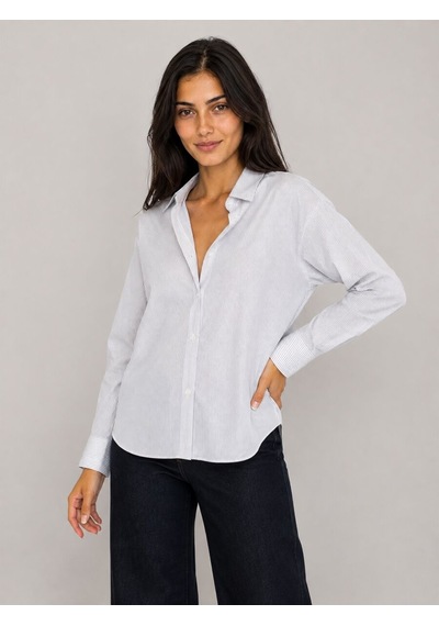 Loft Loose Fit Kadın Gömlek U.kol Lf2044844 Q1.v1 Lacivert