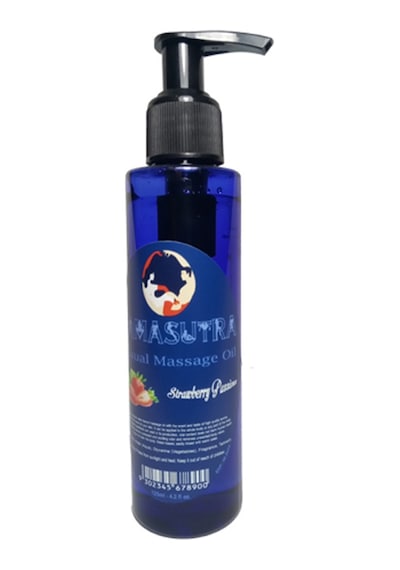 Kamasutra Çilek Aromalı Masaj Yağı Pure Edible Strawberry Flavor Massage Oil 125 Ml