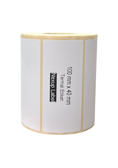 100x40 Mm Termal Etiket, Barkod/adres/kargo Termal Etiketleri, Ve Diğer Yazıcılarla Uyumlu