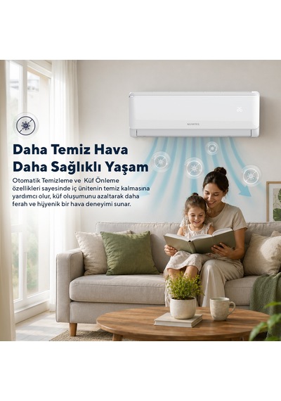Kumtel Sugi KMSAC-12 12.000 Btu A++ Inverter Duvar Tipi Split Klima