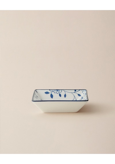 Madame Coco Reve Bleu Seren Kare Tabak - 12 Cm - Mavi/beyaz 8684427225196 Çok Renkli