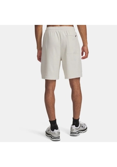 Under Armour Rival Waffle Short Erkek Şort 1383107-110 Beyaz