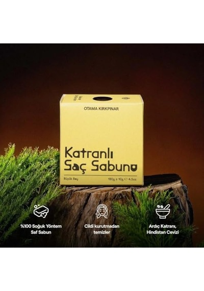 Kırkpınar Doğal Bitkisel Katranlı Saç Sabunu 150 Gr
