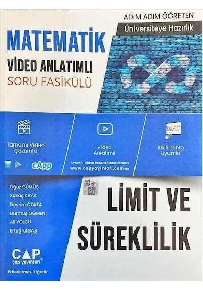 Üniversiteyle Hazırlık Matematik Limit Ve Süreklilik Soru Çap Yayınları