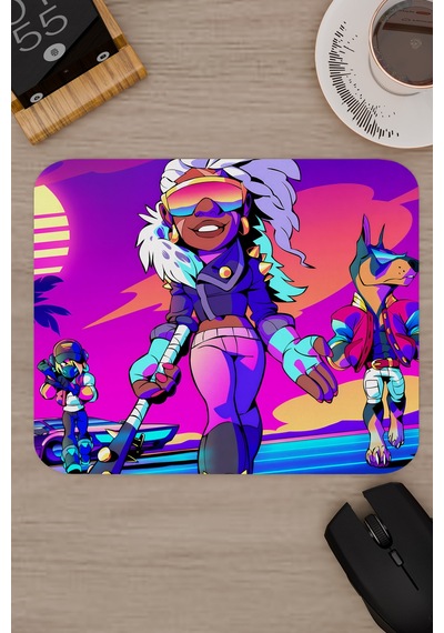 Brawlhalla Kaymaz Dikişli Kauçuk Oyuncu Mousepad V4 - 22x18 Gaming Mouse Pad Fare Altlığı
