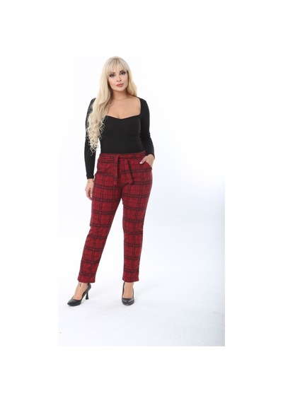 Sea Queen Kadın Büyük Beden Yüksek Bel Kuşaklı Desenli Kaşkorse Pantolon Kırmızı Ekoseli - 691783498 Kırmızı Ekoseli Sea Queen Kadın Büyük Beden Yüksek Bel Kuşaklı Desenli Kaşkorse Pantolon Kırmızı Ekoseli - 691783498 Kırmızı Ekoseli
