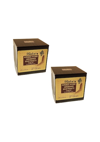 2 Adet Balen Kırmızı Kore Ginseng Ekstraktı Tablet - 120 X 600 MG