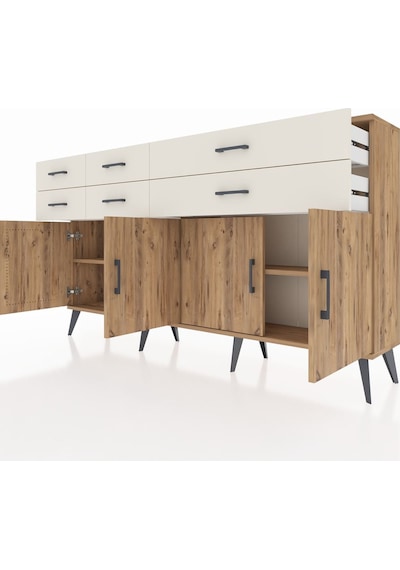 Arges Konsol 3 Raflı 6 Çekmeceli 4 Kapaklı 176x30x99 Çam-çam/aytaşı Atlas Çam/aytası - Atlas Çam Arges Konsol 3 Raflı 6 Çekmeceli 4 Kapaklı 176x30x99 Çam-çam/aytaşı Atlas Çam/aytası - Atlas Çam