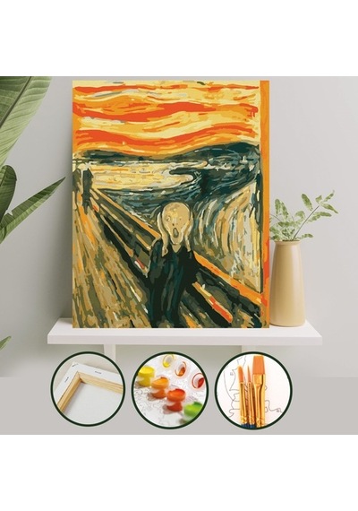 Sayılarla Boyama Tuval Seti 40X50 Cm - Çığlık