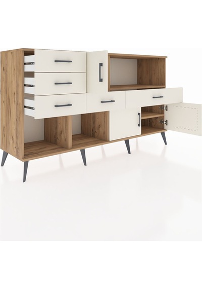 Kronos Konsol 2 Raflı 5 Çekmeceli 3 Kapaklı 176x59x99 Çam-aytaşı Çam-aytaşı Kronos Konsol 2 Raflı 5 Çekmeceli 3 Kapaklı 176x59x99 Çam-aytaşı Çam-aytaşı