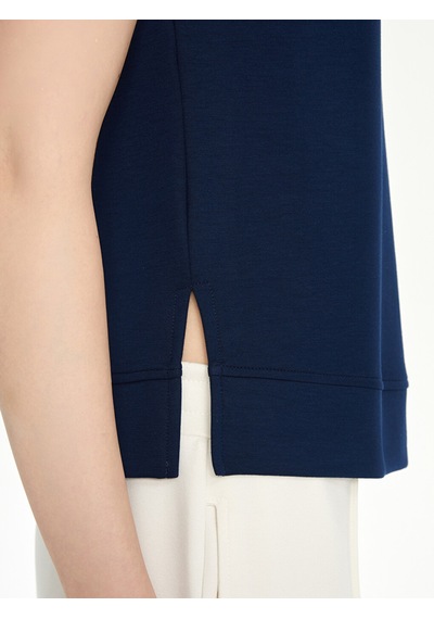 Lcwaıkıkı Classic Lacivert Oversize Soft Touch Kadın Tişört