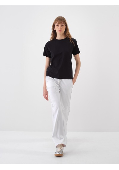 Xint Siyah Pamuk Dokulu Regular Fit Tişört 602399