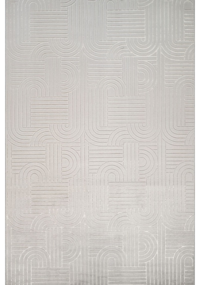 Tropikal Home Bambu Dokulu Modern Desenli Kaymaz Taban Lüx Dört Mevsim Yıkanabilir Halı Yolluk Gri