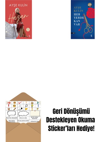 Hazan + Her Yerde Kan Var Midi Boy + Okuma Sticker'ları
