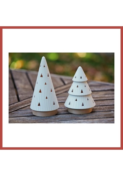 Bezos Modern Çam Ağacı Formlu Tealight Mumluk Seti Yılbaşı Dekoratif Mum Tutucu Erdotıca Çok Renkli