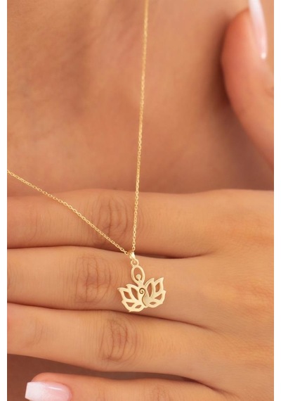 Altın Lotus Kolye KOGA0122