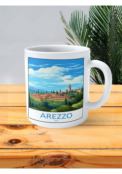 Arezzo Baskılı Kupa Bardak Kişiye Özel Desen Çok Renkli