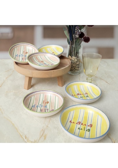 Mama Mia & La Dolce Vita Halka Çerezlik/sosluk 13 Cm 6 Adet 22724-25 Çok Renkli