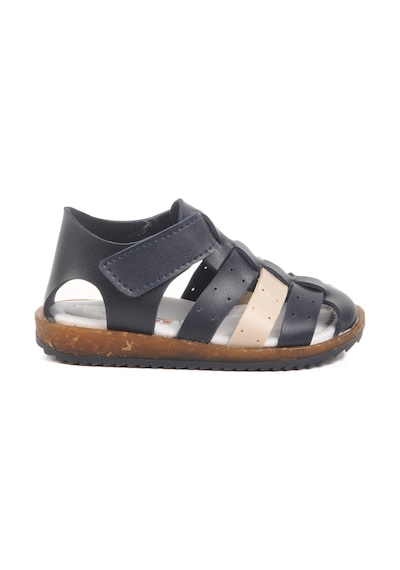 Lacivert Bej Cırtlı Hafif Unisex Çocuk Sandalet 17370 B Lacivert-hardal