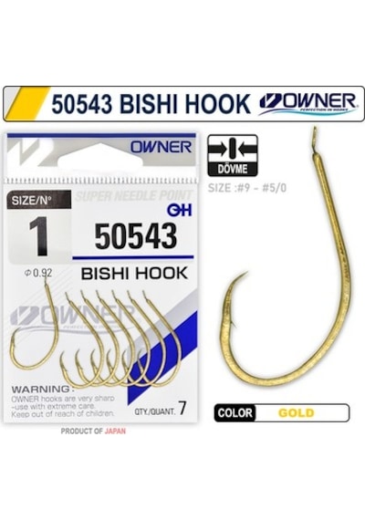 Owner 50543 Bishi Hook Gold İğne