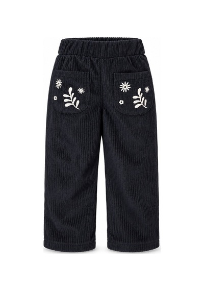 Fesshera Erkek Çocuk Takım Uzun Kollu Sweatshirt Ve Fitilli Kadife Pantolon Set Siyah