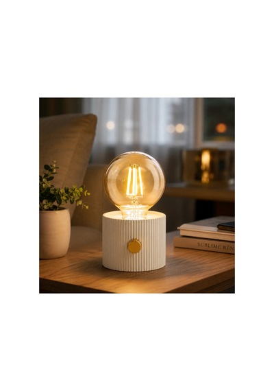 Glbl-tstil4136 Şarjlı Dekoratif Masa Lambası - Kademesiz Dimmer - Type-c Bağlantılı Renk