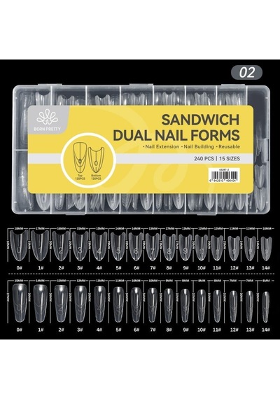 Sandwich Dual Nail Form Oval 63287-2