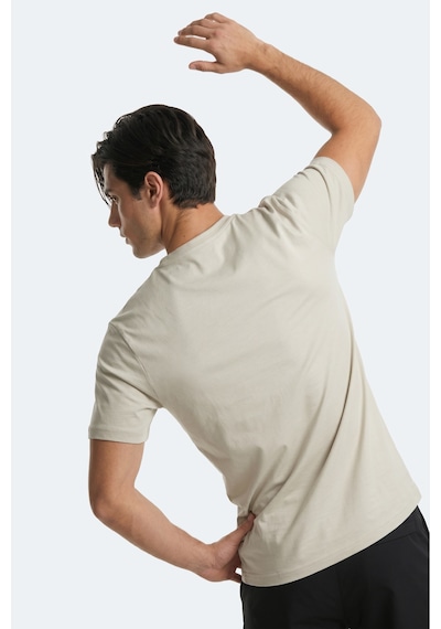 Slazenger Rosalva T Erkek Pamuklu Açık Gri Tişört