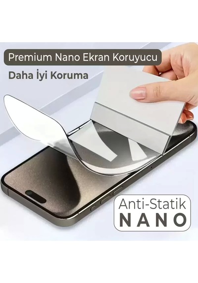 Oneplus Ace 6 Uyumlu Nano Ön - Arka 360 Full Kaplama Hd Ekran Koruyucu Darbe Emici - Maxxpro
