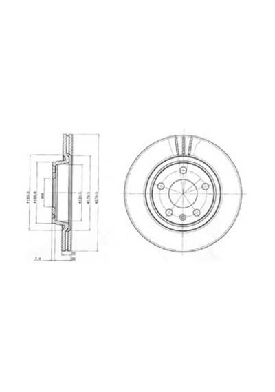 Vw Passat Variant 1.9 Tdi 4Motion 1999-2000 Delphi Ön Fren Diski N11.5645