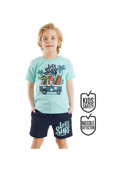 Let's Surf Erkek Çocuk T-shirt Şort Takım