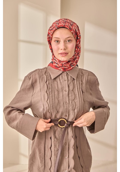 Silk Home Aura Eşarp 140006-04 Bordo, Siyah, Beyaz, Vizon