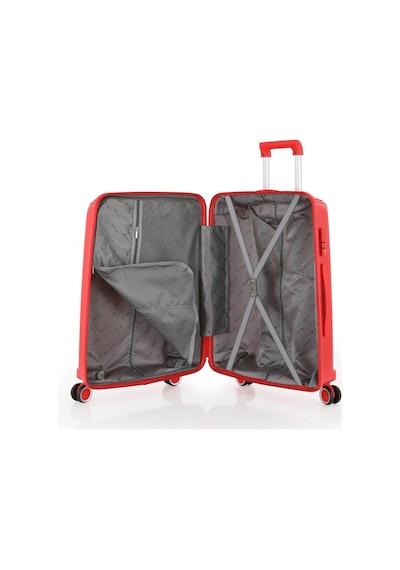 Mçs Group Mçs Polipropilen 2li Valiz Seti Kabin & Makyaj V305 S21yy1000073-set 00004 Kırmızı