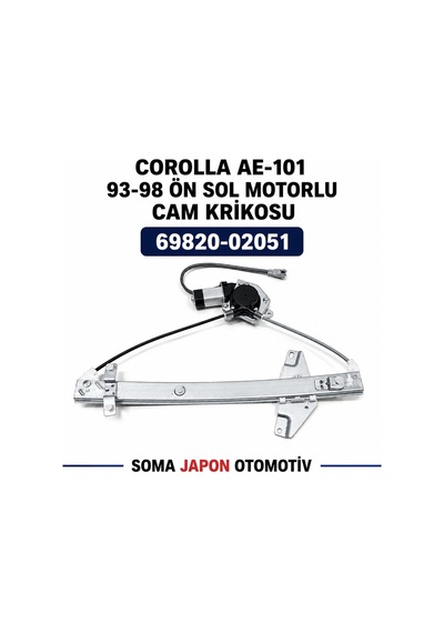 Corolla Ae-101 93-98 Ön Sol Motorlu Cam Krikosu 69820 12382