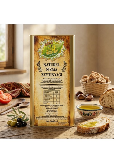 Doğal Sızma Zeytinyağı 5 Litre Analiz Raporlu & Yeni Hasat Akhisar Zeytinyağı Ege Sızma Natürel Zeytinyağı