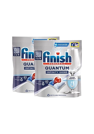 Quantum Infinity Shine 166 Kapsül Bulaşık Makinesi Deterjanı Tableti 83x2