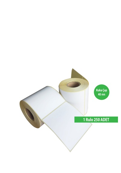 Termal Barkod Etiketi 100x100mm 250 Sarım