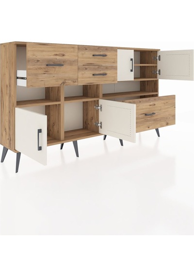 Arges Konsol 5 Raflı 4 Çekmeceli 4 Kapaklı 176x30x99 Çam-aytaşı/çam Aytası/atlas Çam - Atlas Çam Arges Konsol 5 Raflı 4 Çekmeceli 4 Kapaklı 176x30x99 Çam-aytaşı/çam Aytası/atlas Çam - Atlas Çam