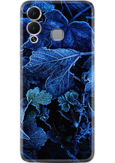 Infinix Hot 12 Play Kılıf Silikon Desen Özel Seri Blue Foid 1628