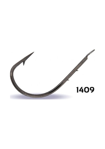 Youvella 1409 Kısa Tırnaklı Olta Iğnesi 100'Lü Kutu Black Nikel