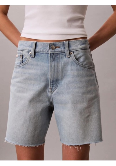 Calvin Klein 90s 6 In Short Washe, Xhl Kadın Mavi Kot Şort