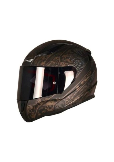 Ls2 Rapıd 2 Crypt Mat Siyah Kask Siyah Beyaz Cam Mat Siyah